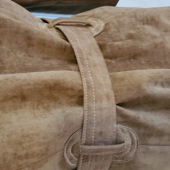 Foxy Brown vintage ultra suede padded lining faux fur collar coat - Picture 9 of 13